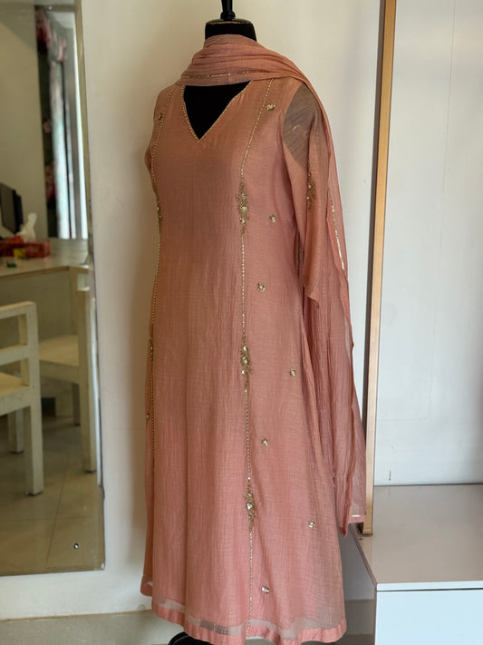 Nyah Pink Kurta Set