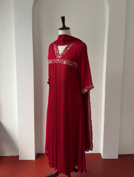 Tinsel - Crepe Georgette Kurta Set