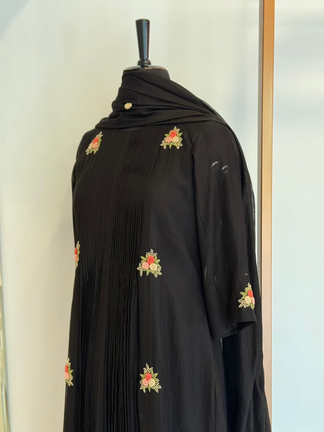 Black Bullion Chanderi Kurta Set - Thea