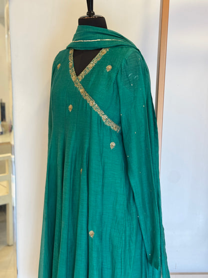 Mahira - Aqua Green Anarkali Set