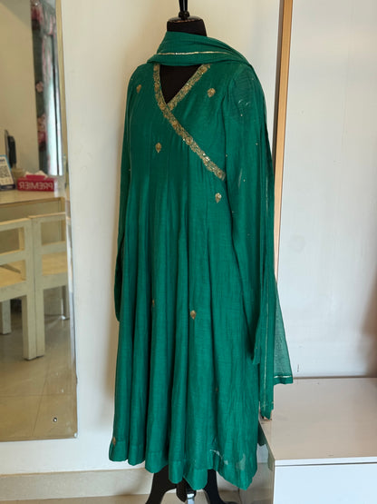 Mahira - Aqua Green Anarkali Set