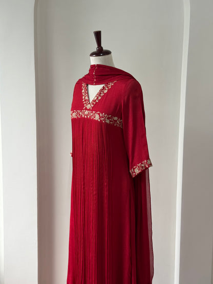 Tinsel - Crepe Georgette Kurta Set
