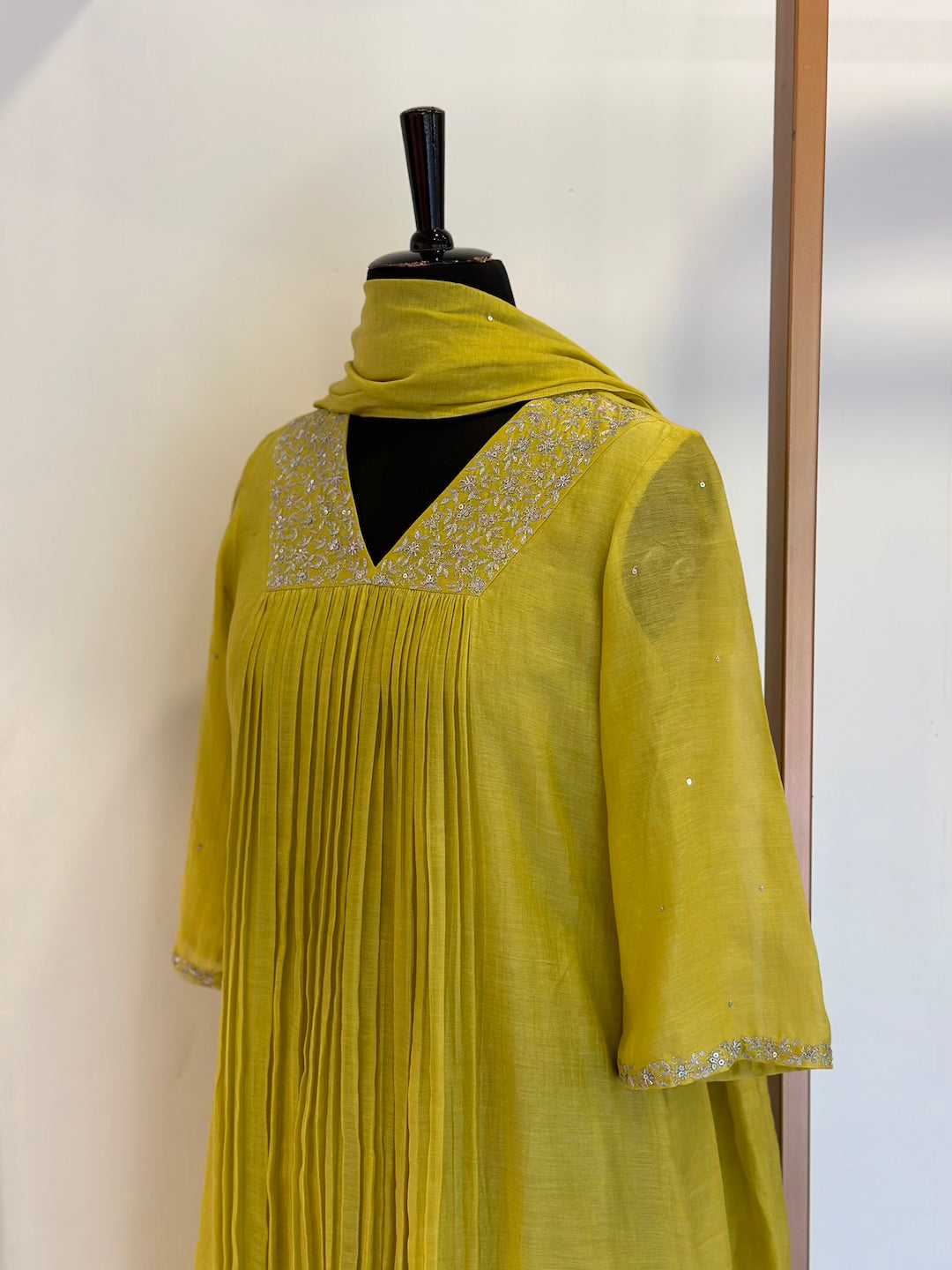 Lemon Yellow Kurta Set - Thea
