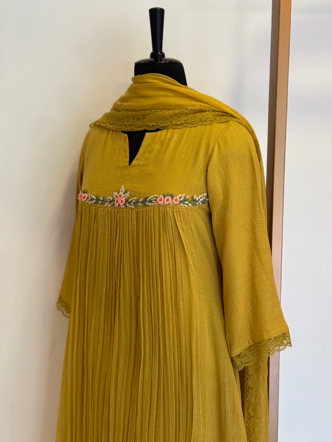 Mustard Kota Doria Set - Thea
